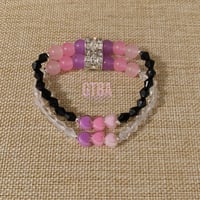 Image 1 of Three Heart Bracelet, Heart Bracelet, Dainty Bracelet, Love Bracelet, Friendship Bracelet