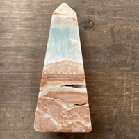 Image 4 of Caribbean Calcite. Calcite Crystal Tower, For Psychic Activation & Soothing Energy