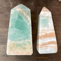 Image 6 of Caribbean Calcite. Calcite Crystal Tower, For Psychic Activation & Soothing Energy