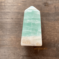 Image 1 of Caribbean Calcite. Calcite Crystal Tower, For Psychic Activation & Soothing Energy
