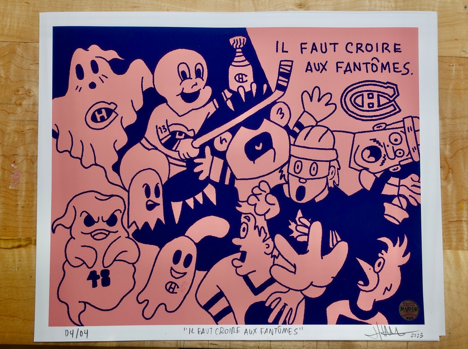 Image of " Il faut croire aux fantômes " ART PRINT ( ( 11,7x16,5 '' ) ( Limité à 4 )