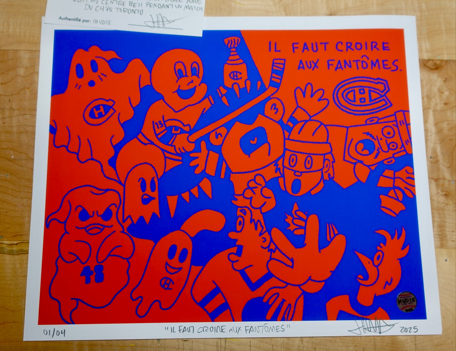 Image of " Il faut croire aux fantômes " ART PRINT ( ( 11,7x16,5 '' ) ( Limité à 4 )