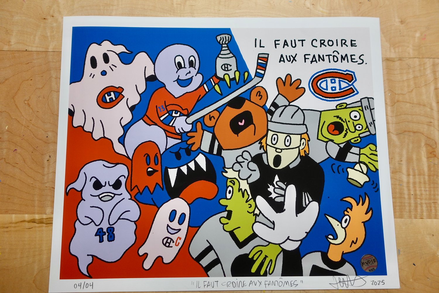 Image de " Il faut croire aux fantômes " ART PRINT ( ( 11,7x16,5 '' ) ( Limité à 4 )