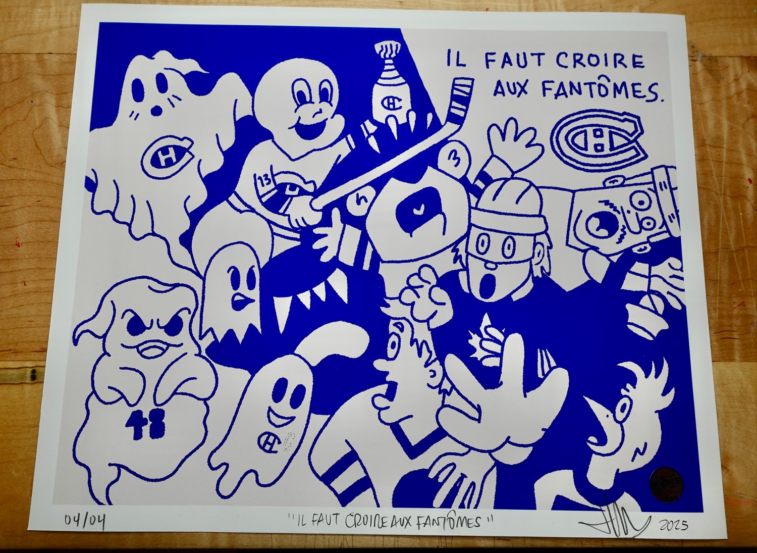 Image of " Il faut croire aux fantômes " ART PRINT ( ( 11,7x16,5 '' ) ( Limité à 4 )