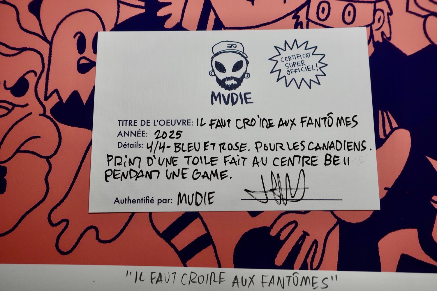Image of " Il faut croire aux fantômes " ART PRINT ( ( 11,7x16,5 '' ) ( Limité à 4 )