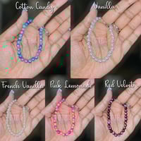 Image 4 of Faux pearl bracelet, dainty faux pearl bracelet, imitation colorful pearl beaded bracelet