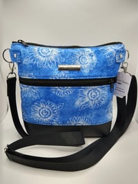 Image 1 of Blue sunflower crossbody