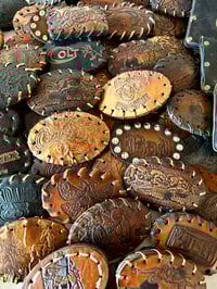 Image 1 of Handmade Tom Fugle Leather Belt Buckles