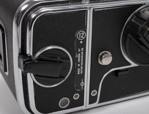 Image of Hasselblad *503CX camera w/ T* Planar 80mm F2.8 CF lens + A12* Back + WLF #0551