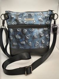 Image 1 of Silver skulls crossbody 