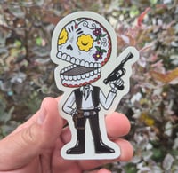 Han Calavera Clear Vinyl Sticker