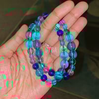 Image 4 of Colorful Glass Bead Bracelet, Boho Style, Stretch Bracelet for women, Multicolored stacking bracelet