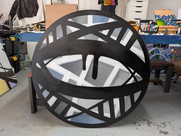 Image of Monster DRT x Many Faces eye on reclaimed wood