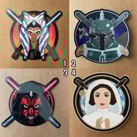 50% off Stickers! Ahsoka, Leia, Boba, Maul!