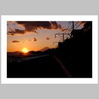 Fuji as the Sun sets