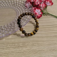 Image 4 of 8 mm Tiger Eye Bracelet for Men, Gemstone Bracelet for Women, Beaded Bracelet, Tiger Eye Jewelry