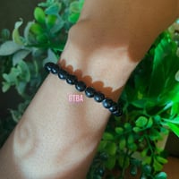 Image 2 of Black Obsidian Bracelet 6mm 8mm, Protection Bracelet, Positive Energy Bracelet for Men Women