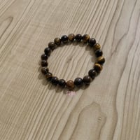 Image 3 of 8 mm Tiger Eye Bracelet for Men, Gemstone Bracelet for Women, Beaded Bracelet, Tiger Eye Jewelry