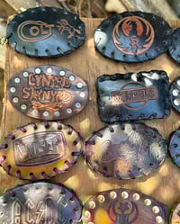 Image 3 of Handmade Tom Fugle Leather Belt Buckles