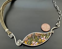 Image 4 of Trillium Leaf Pendant with Leather