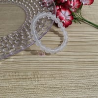 Image 4 of White Moonstone Bracelet, Moonstone Jewelry, Healing Crystal, Beaded Bracelet for Women, Layering Br