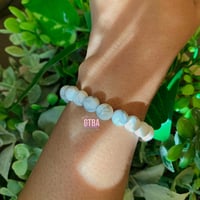 Image 2 of Howlite Beaded Bracelet, Howlite Crystal Bead Bracelet, Howlite Stone Bracelet, Calming Stone