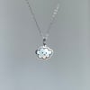 'happy cloud' pendant chain necklace