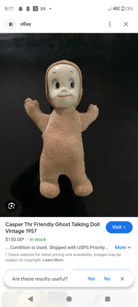 Casper doll vintage 