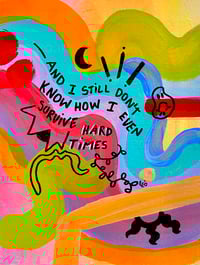 Image 2 of "Hard Times" ♡ ORIGINAL PAINTING ♡