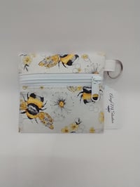 Image 1 of Bees key fob pouch - 4 Variants