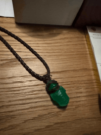 Image 1 of Onyx's GREEN PUMAMAN NECKLACE