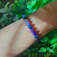 Image 2 of Galaxy Tiger Eye bracelet, Aurora Tiger Eye bracelet, Rainbow Tiger Eye, crystal bracelet
