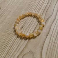 Image 3 of Citrine Bracelet, Citrine Crystal, Natural Stone Stretch Bracelet, Healing Crystal Bracelet