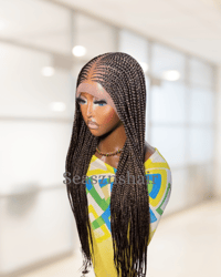 Image 4 of Middle Part Ghana Braid