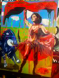 "Blood vs The Bull" Painting by Nitrahawk