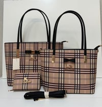 Image 1 of Ladies rapsberry 3ps bag set