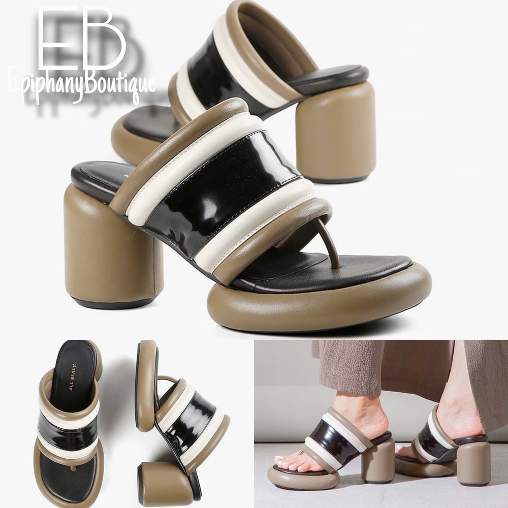 Image of The ALL BLACK Mod Bold Band Sandal