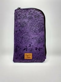Image 1 of Purple flowers glasses case 