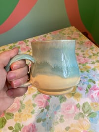 Image 2 of yellow & blue mug