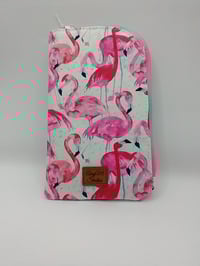 Image 1 of Pink Flamingo glasses case
