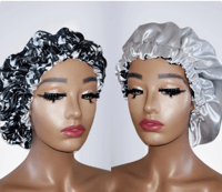Image 3 of Satin Reversible Bonnets