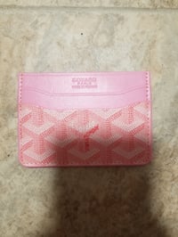 Image 1 of Goyard Card Holder Pink