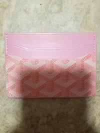 Image 3 of Goyard Card Holder Pink