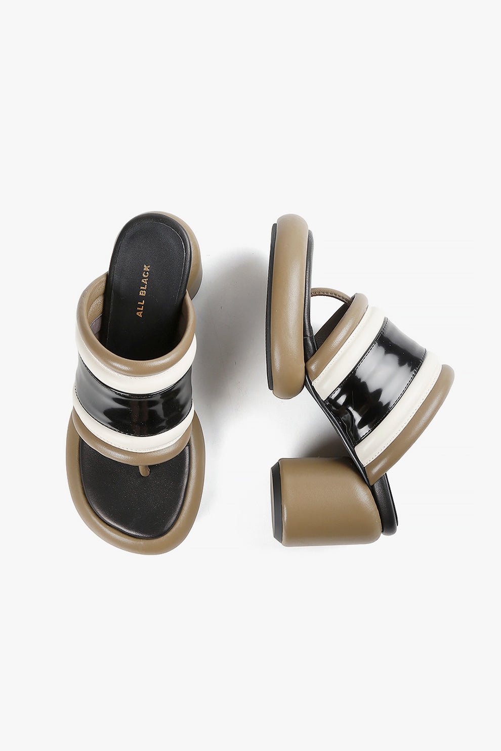 Image of The ALL BLACK Mod Bold Band Sandal