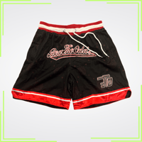 (Black & Red) CTRL® Court Shorts