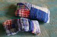 Image 1 of Fabric Decorated Hair Clip – Handmade Vintage Patchwork Barrette