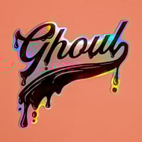 Image 1 of Ghoul Drippy Swoosh | Spooky Goth Sticker