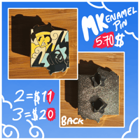 MK & Inky enamel pin ☆ 19 ON STOCK
