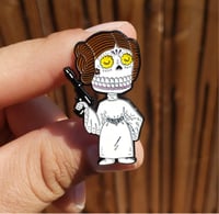 Leia Calavera Soft Enamel Pin 