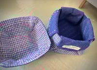 Image 3 of Handmade Fabric Jewellery Dish and Small Accessory Basket Set